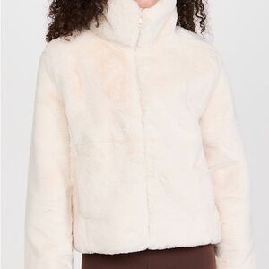 Beyond Yoga On The List Faux Fur Jacket